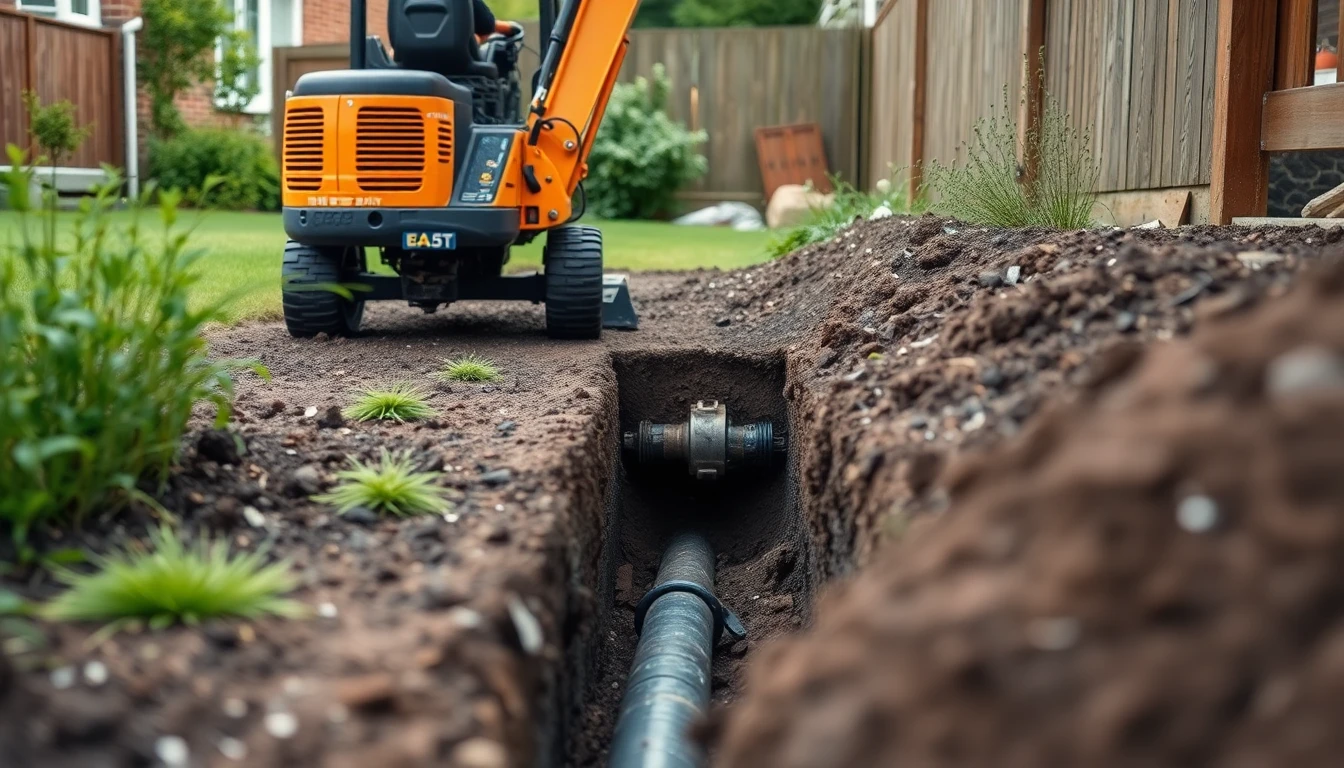 Drain Excavation in Exeter, Devon